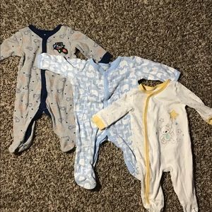 (0-3 mo) 3 piece pajama set